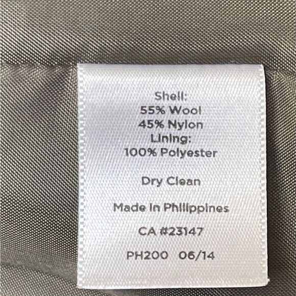 Talbots Sz 4P Green Pencil Skirt Wool Blend Zippered Pockets Workwear Preppy - Picture 5 of 6